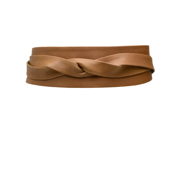 Olive Argentinian Leather Wrap Belt / ADA - Picture 9 of 9